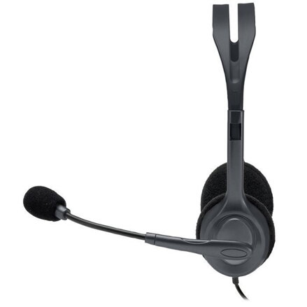Logitech Stereo H111, sluchátka s mikrofonem, černá