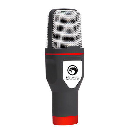 Marvo, streamovací mikrofon MIC-02, bez regulace hlasitosti, černý, s tripodem