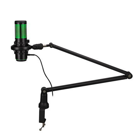 Marvo, herní/streamovací mikrofon, BLAST 60 Black, černý, RGB podsvícení, vstup pro sluchátka