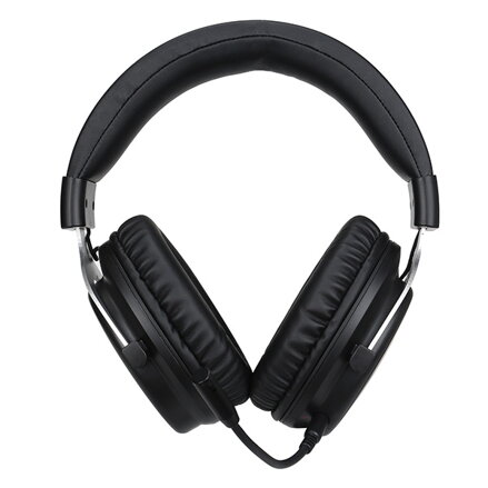 Marvo HG9052, sluchátka s mikrofonem, ovládání hlasitosti, černá, 7.1 (virtualně), červeně podsvícená, 7.1 (virtuálně) typ USB