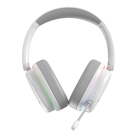Marvo MONKA ECHO RS, sluchátka s mikrofonem, bílá, podsvícená, Tri-mode