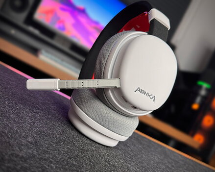 Marvo MONKA HG9069W, sluchátka s mikrofonem, bílá, podsvícená, Tri-mode