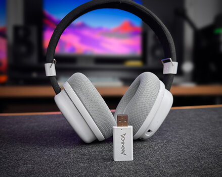 Marvo MONKA HG9069W, sluchátka s mikrofonem, bílá, podsvícená, Tri-mode