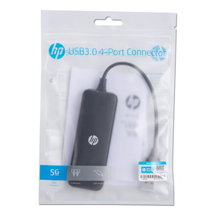 USB (3.0) hub 4-port, DHC-CT110, černý, Hewlett-Packard