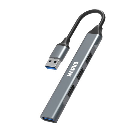 USB (3.0) hub 4-port, UH-ATC01, černý, Marvo
