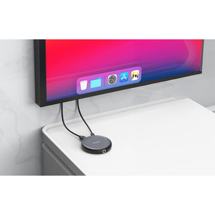 Bezdrátový adaptér USB-C s rozbočovačem WDA-02 Share My Screen 4K 32147, černý, délka kabelu 15cm, Verbatim