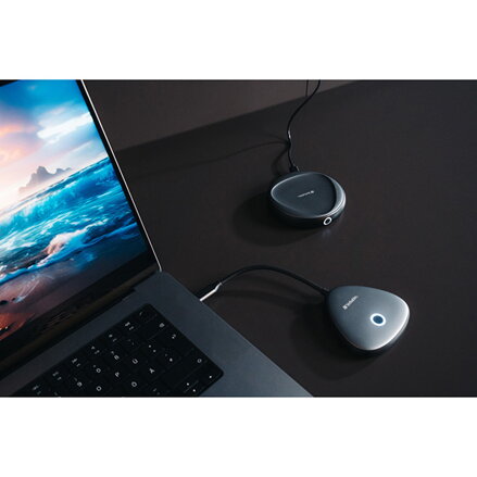 Bezdrátový adaptér USB-C s rozbočovačem WDA-02 Share My Screen 4K 32147, černý, délka kabelu 15cm, Verbatim