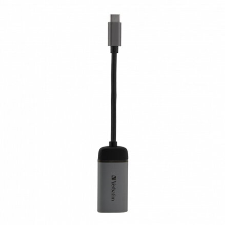USB (3.1) hub 1-port, 49143, šedá, délka kabelu 10cm, Verbatim, 1x HDMI
