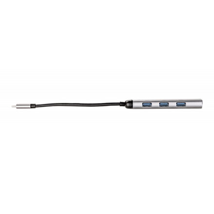 USB (3.2) Gen 1 4-port, 49147, šedá, délka kabelu 15cm, Verbatim, 1 x USB-CR připojovací port, 4 x USB 3.2 Gen 1 por