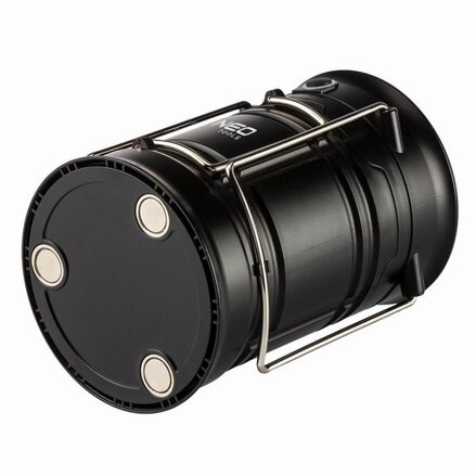 LED kempingové světlo 3v1, 3xAA, hliník, černá, 200lm, 3 druhy svícení