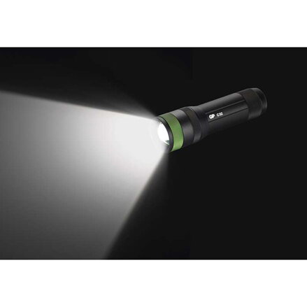 LED svítilna, 3xAAA, kovová, černá, 300lm, C32