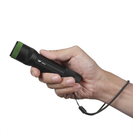 LED svítilna, Li-Ion 3,7V/2500mAh, kovová, černá, 650lm, CR41