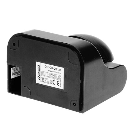 PIR senzor 230V 50Hz, 12m, max. 1200W, černý, ORNO, 180°, IP44, infračervený