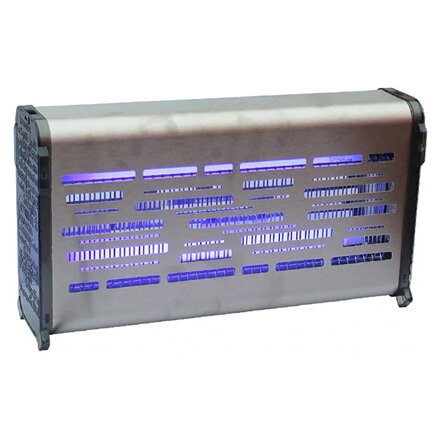 Elektrický lapač hmyzu a komárů 3700 V, až 150 m2, 40W, stříbrný, Format1, IP20