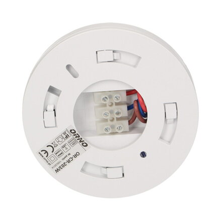 Passive infrared sensor 230V 50Hz, do 12m, MAX.1200W, bílá, ORNO, 20, 360°, IP20, infračervený