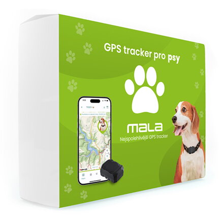 GPS tracker pro psy černý, ONI 67378, Mala