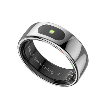 Smart RING PRO stříbrný, měř.stresu, srdeč.tepu, monitoring spánku, 7, Powerton