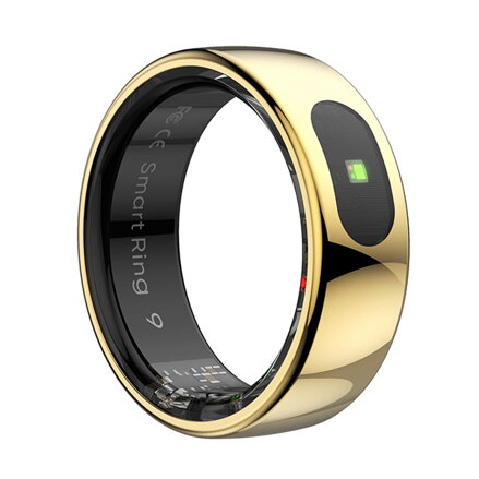 Smart RING PRO zlatý, měř.stresu, srdeč.tepu, monitoring spánku, 10, Powerton
