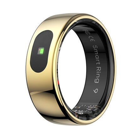 Smart RING PRO zlatý, měř.stresu, srdeč.tepu, monitoring spánku, 10, Powerton
