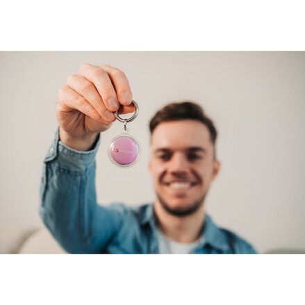 Lokátor Bluetooth My Finder Coin černý, bílý a růžový, 32135, Verbatim