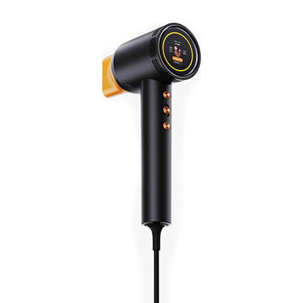 Powerton SMART IONAI Plazmový fén na vlasy s ionizací a AI, černý