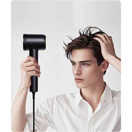 Powerton SMART IONAI Plazmový fén na vlasy s ionizací a AI, černý