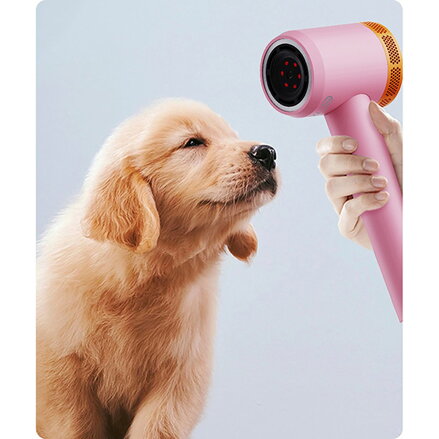 Powerton SMART IONAI Plazmový fén na vlasy s ionizací a AI, růžový