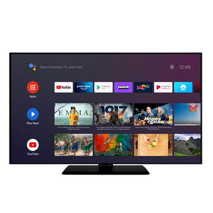 Televize Orava, LT-ANDR43 4K1, 43", 4K UHD 3840 x 2160, černá, Android TV