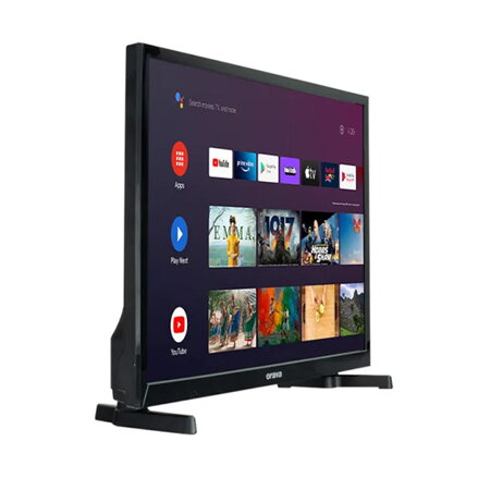 Televize Orava, LT-ANDR24 A01, 24", HD Ready 1366x768, 50/60 Hz, černá, Android TV