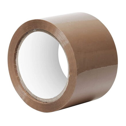 lepící páska hnědá, lepidlo hotmelt, 48mm x 60m(66y)