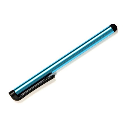 Dotykové pero, kapacitní, kov, světle modré, pro iPad a tablet