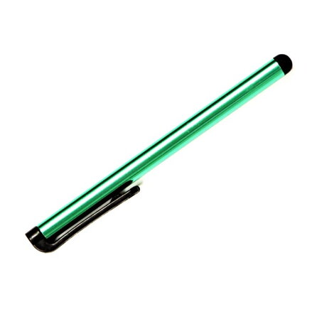 Dotykové pero, kapacitní, kov, tmavě zelené, pro iPad a tablet