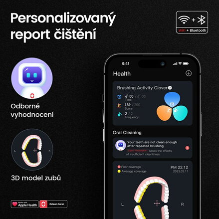 Oclean sonický kartáček X Ultra 20, černý