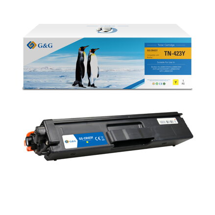 G&G kompatibilní toner s TN-423Y, yellow, 4000str., NT-CB423Y, pro Brother HL-L8260CDW, DCP-L4810CDW, MFC-L8690CDW,8900CDW, N