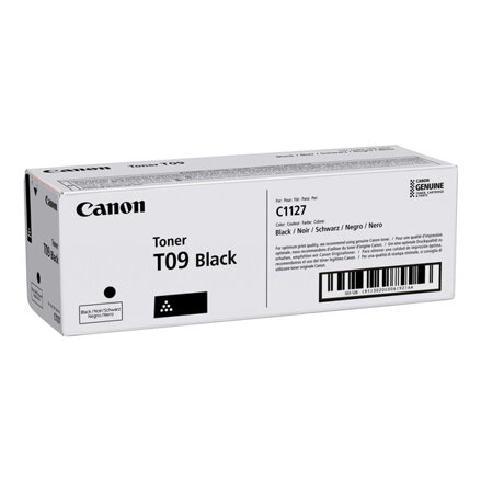 Canon originální toner T09, black, 7600str., 3020C006, Canon i-SENSYS X C1127i, i-SENSYS X C1127P Series, O