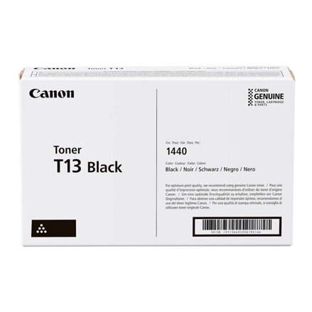 Canon originální toner T13 BK, 5640C006, black, 10600str., Canon i-SENSYS X 1440iF, 1440i, 1440P, 1440Pr, O