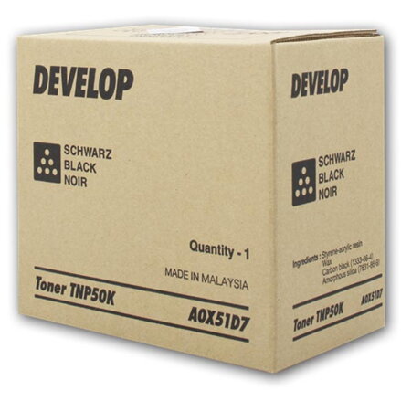 Develop originální toner A0X51D7, black, 5000str., TNP-50K, Develop Ineo +3100P