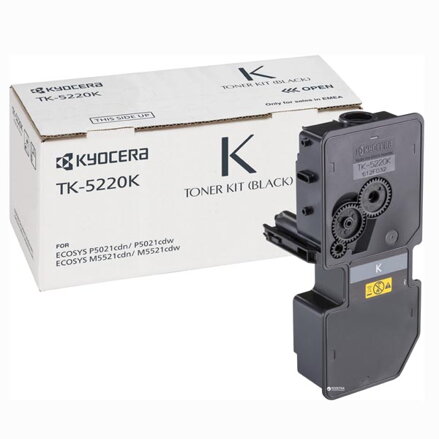 Kyocera originální toner TK-5220B, black, 1200str., 1T02R90NL1, Kyocera 5521, 5521cdn, 5521cdw