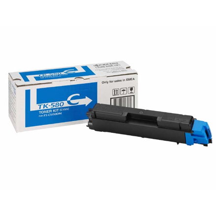 Kyocera originální toner TK580C, cyan, 2800str., 1T02KTCNL0, Kyocera FS- C5150DN, O