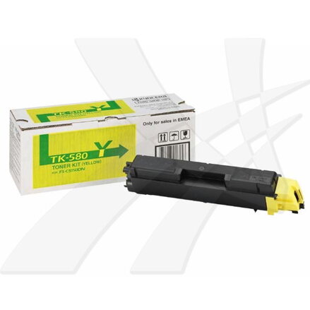 Kyocera originální toner TK580Y, yellow, 2800str., 1T02KTANL0, Kyocera FS- C5150DN, O