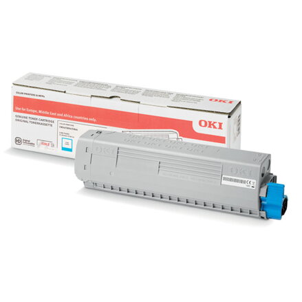 OKI originální toner 47095703, cyan, 5000str., OKI C824, 834, 844, O