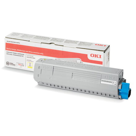 OKI originální toner 47095701, yellow, 5000str., OKI C824, 834, 844, O