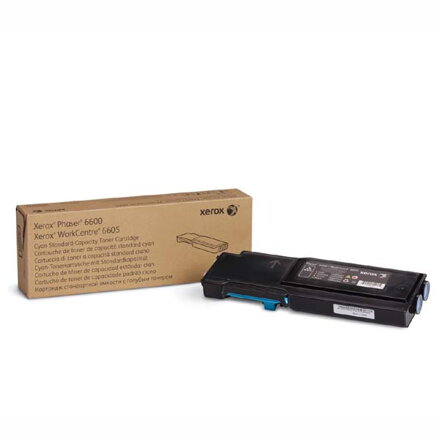 Xerox originální toner 106R02249, cyan, 2000str., Xerox Phaser 6600, Workcentre 6605