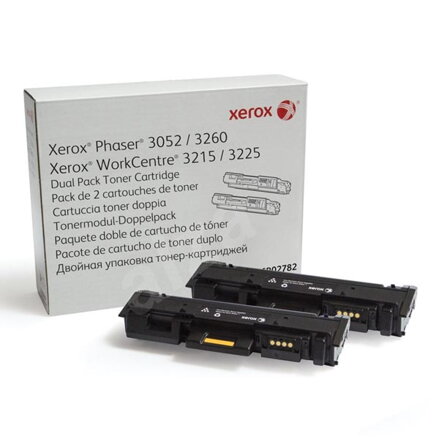 Xerox originální toner 106R02782, black, 6000 (2x3000)str., Xerox Phaser 3052,3260, WorkCentre 3215,3225, dual pack, O