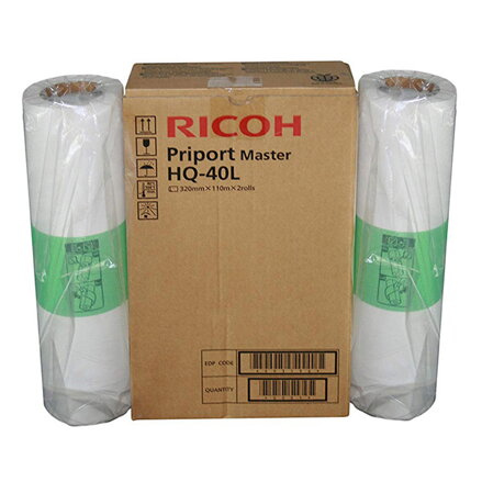 Ricoh originální Master 893196, 2ks, Ricoh JP 4500, PRIPORT DD 4450, DX 4542, DX 4545, matrice HQ40L