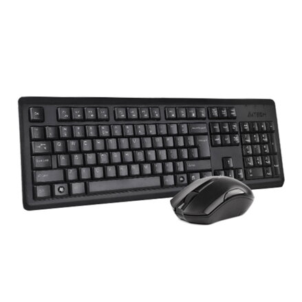 A4tech 4200N set bezdrátové klávesnice a V-Track optické myši CZ/US, černá