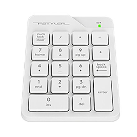 A4Tech FStyler FGK21C numerická klávesnice bezdrátová bílá