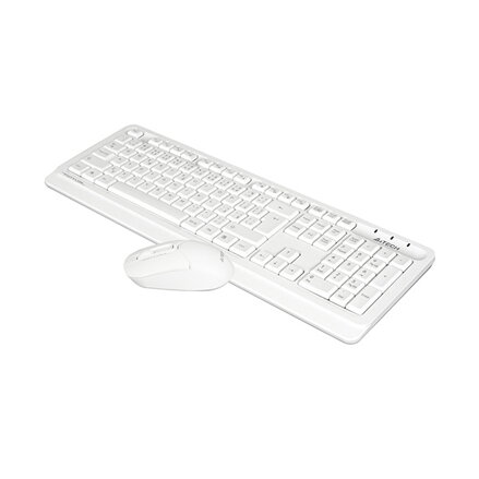 A4Tech FG1012, Sada klávesnice s bezdrátovou optickou myší, AA, CZ, klasická, 2.4 [Ghz], bezdrátová, bílá