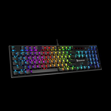 A4Tech B820R, klávesnice CZ, herní, podsvícená typ drátová (USB), černá, mechanická