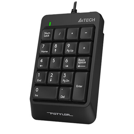 A4Tech FStyler FK13P numerická klávesnice drátová (USB) černá